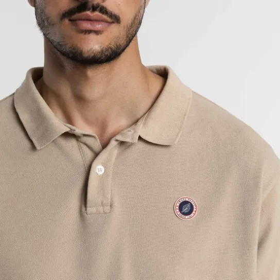 FADED POLO WHITE PEPPER