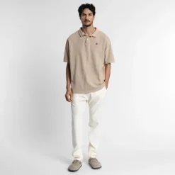 FADED POLO WHITE PEPPER