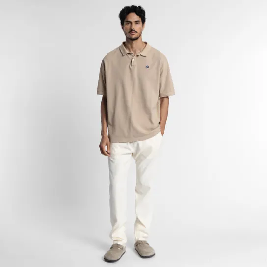 FADED POLO WHITE PEPPER