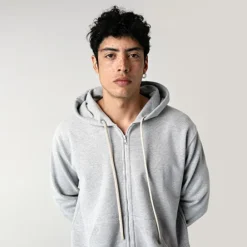 ICONIC ZIP UP GREY MARL