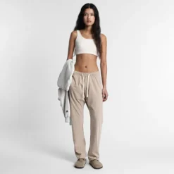 JERSEY PANT WHITE PEPPER