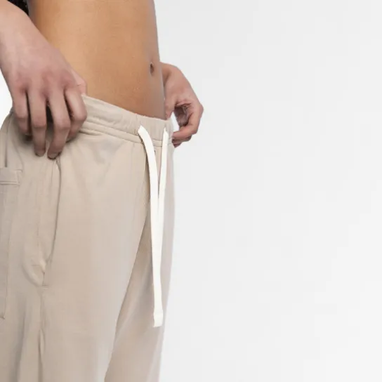 JERSEY PANT WHITE PEPPER