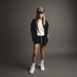 KID ENDLESS ZIP BLACK
