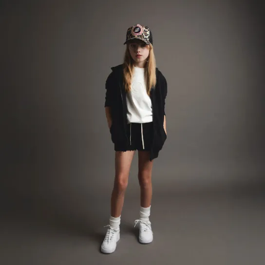 KID ENDLESS ZIP BLACK