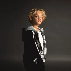 KID F ICONIC ZIP BLACK