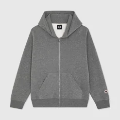 KID F ICONIC ZIP DARK MARL