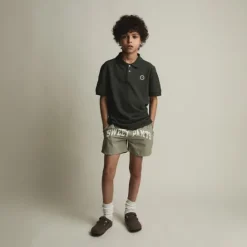 KID FADED POLO BLACK