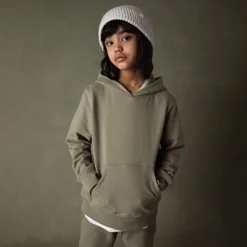 KID ICONIC HOOD SAGE