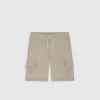 KID ICONIC SHORT CARGO WHITE PEPPER
