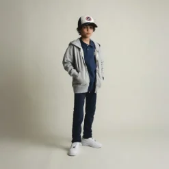 KID ICONIC ZIP GREY MARL