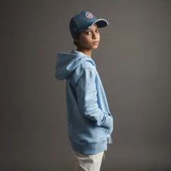 KID ICONIC ZIP VARSITY BLUE