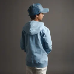 KID ICONIC ZIP VARSITY BLUE