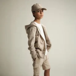 KID ICONIC ZIP WHITE PEPPER