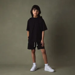 KID JERSEY HOOD BLACK