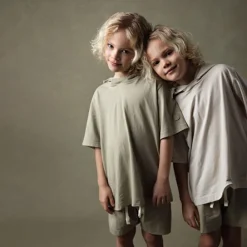KID JERSEY HOOD LIGHT SAGE
