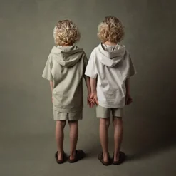 KID JERSEY HOOD LIGHT SAGE