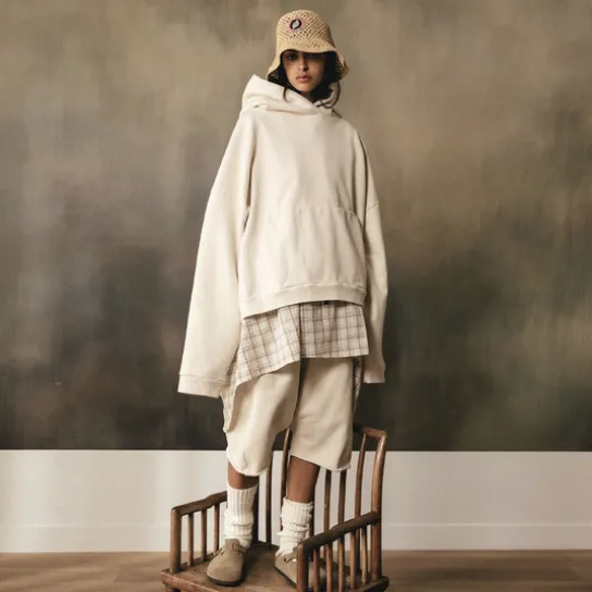 LE SHORT BAGGY CREAM