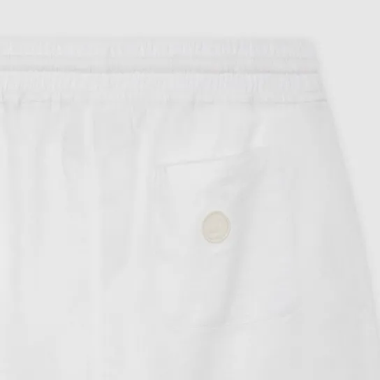 LINEN SHORT OFF WHITE