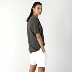 LINEN SHORT OFF WHITE