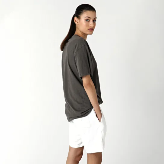 LINEN SHORT OFF WHITE
