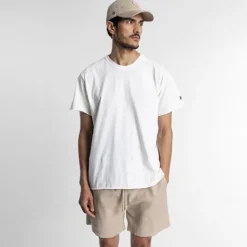 LINEN SHORT WHITE PEPPER