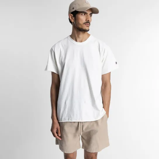 LINEN SHORT WHITE PEPPER