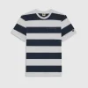 OG STRIPED TEE NIGHT WHITE