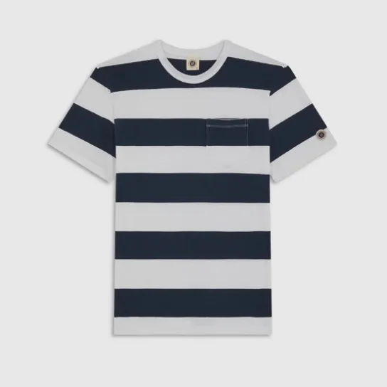 OG STRIPED TEE NIGHT WHITE