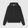 WASH ZIP UP BLACK