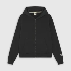 WASH ZIP UP BLACK