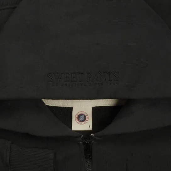 WASH ZIP UP BLACK