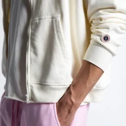 WASH ZIP UP OFF WHITE